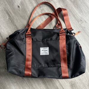 Black and Brown Travel Bag